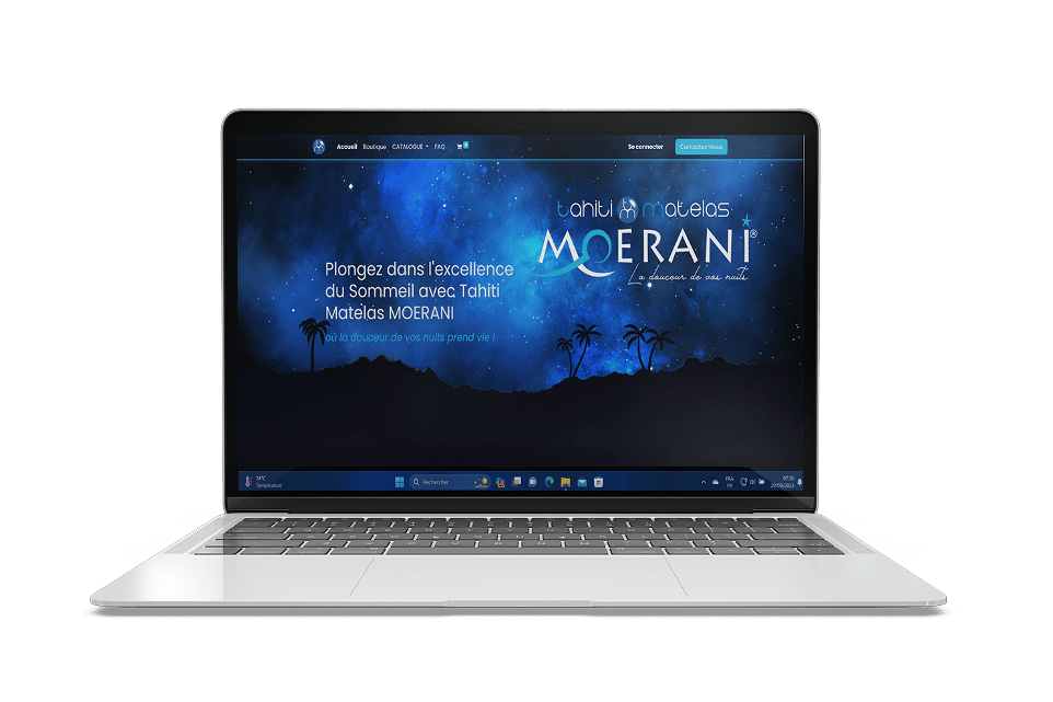 Site E-commerce de Tahiti Matelas Moerani Site E-commerce de Tahiti Matelas Moerani