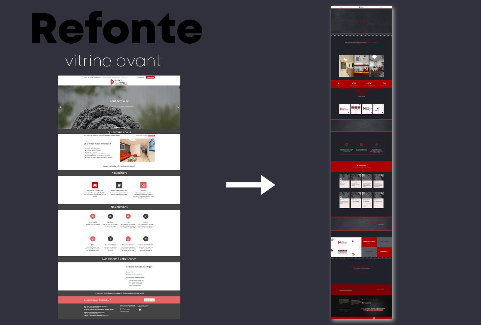 Refonte site d'Audit Pacifique